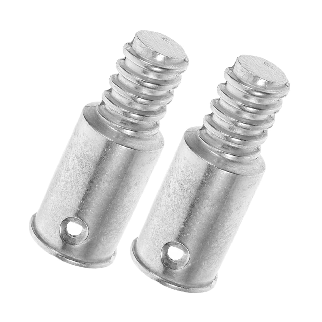 WRITWAA 2pcs Metal Broom Handle Adapter Tips Threaded End for Extension Poles Alloy Connectors for Brooms and Brushes Easy Installation Compatible Straight Poles