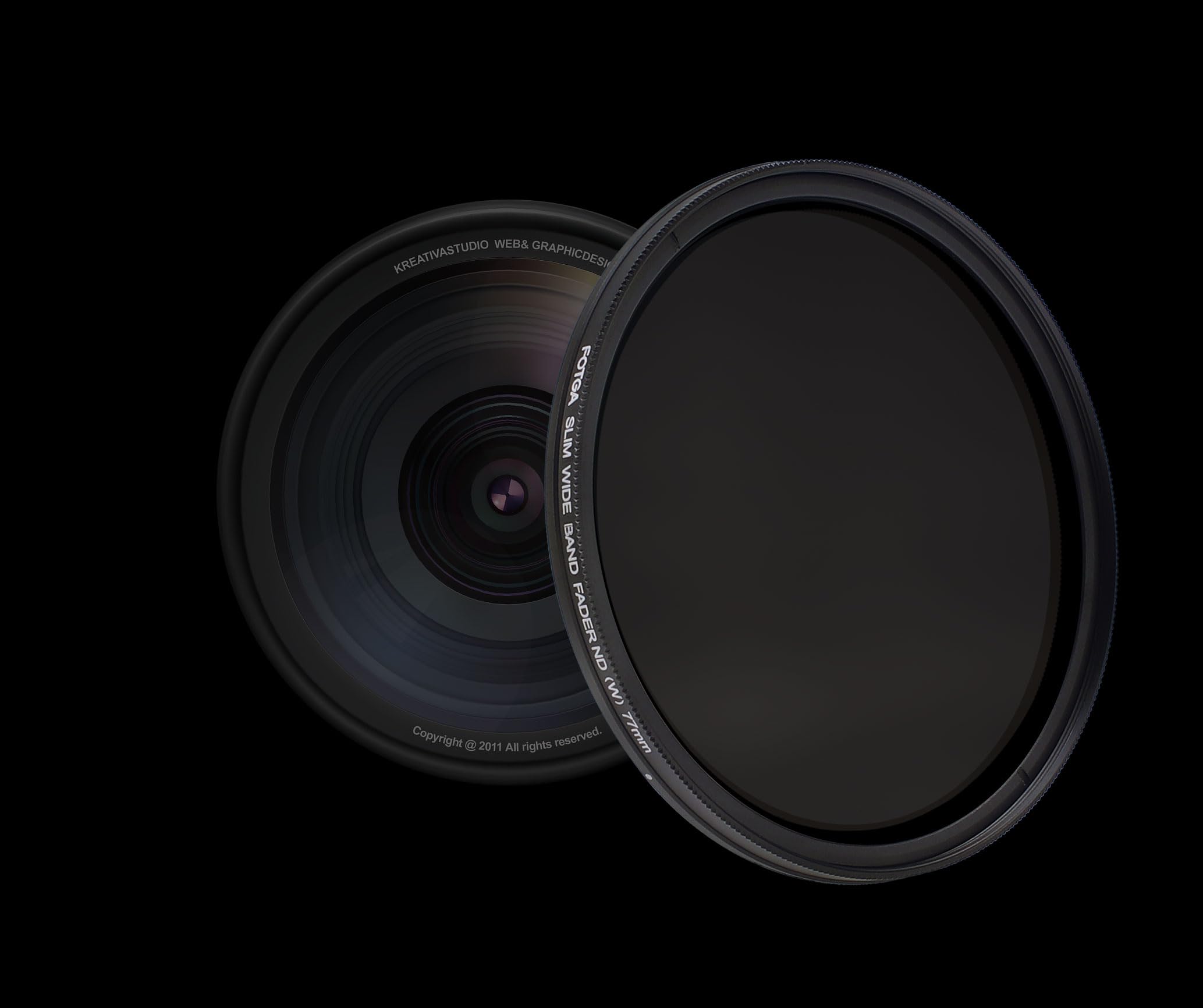 Stabilisateur universel Fotga pour smartphone avec poignées et filtre ND variable 67mm ND2-ND400 pour iPhone Samsung vlog live stream enregistrement vidéo