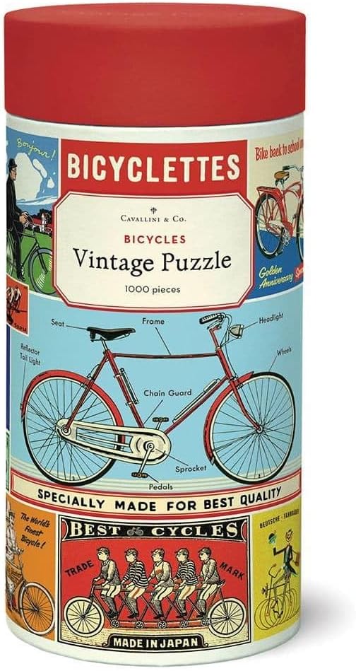 Cavallini 1000 Piece Puzzle, Bicycles