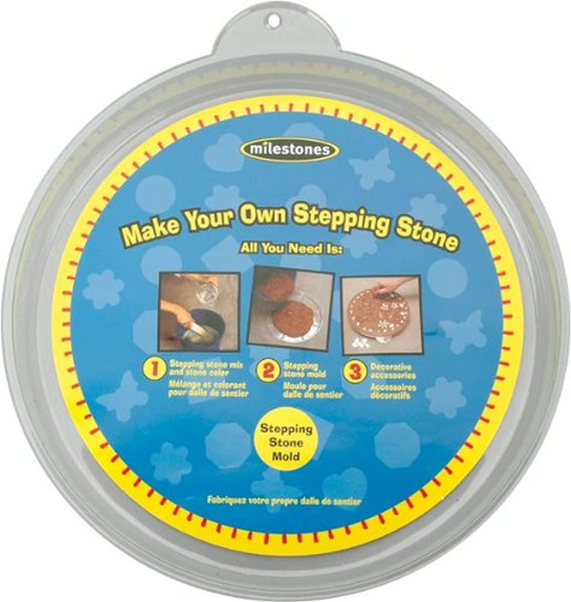 Co. Large Round Stepping Stone Mold, 12-Inch