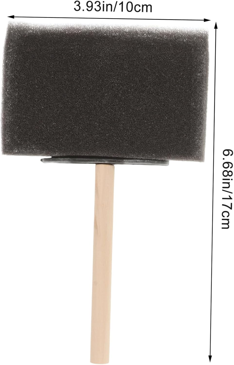 STOBOK 4pcs Wooden Handle Sponge Paint Brushes for Crafts Soft Sponge Painting Tools for Boys and Girls Art Projects and Home Decoration