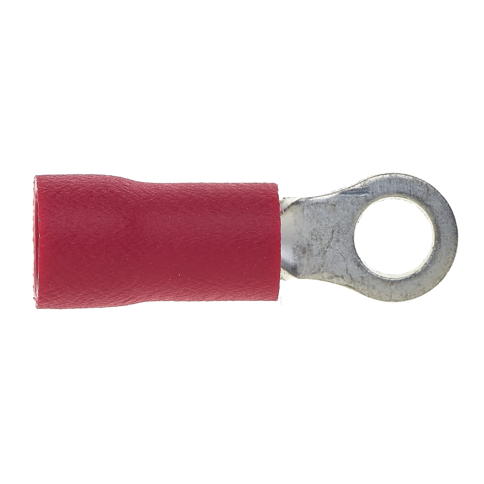 Terminali A Crimpare Ad Anello | Confezione Da 100, Rosso, 4 Mm, 22-16 AWG, Per Elettricisti - Foto 6