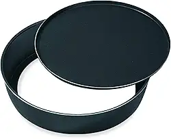 Assadeira Redonda 24 Fundo Removível Alumínio Fortaleza Preto