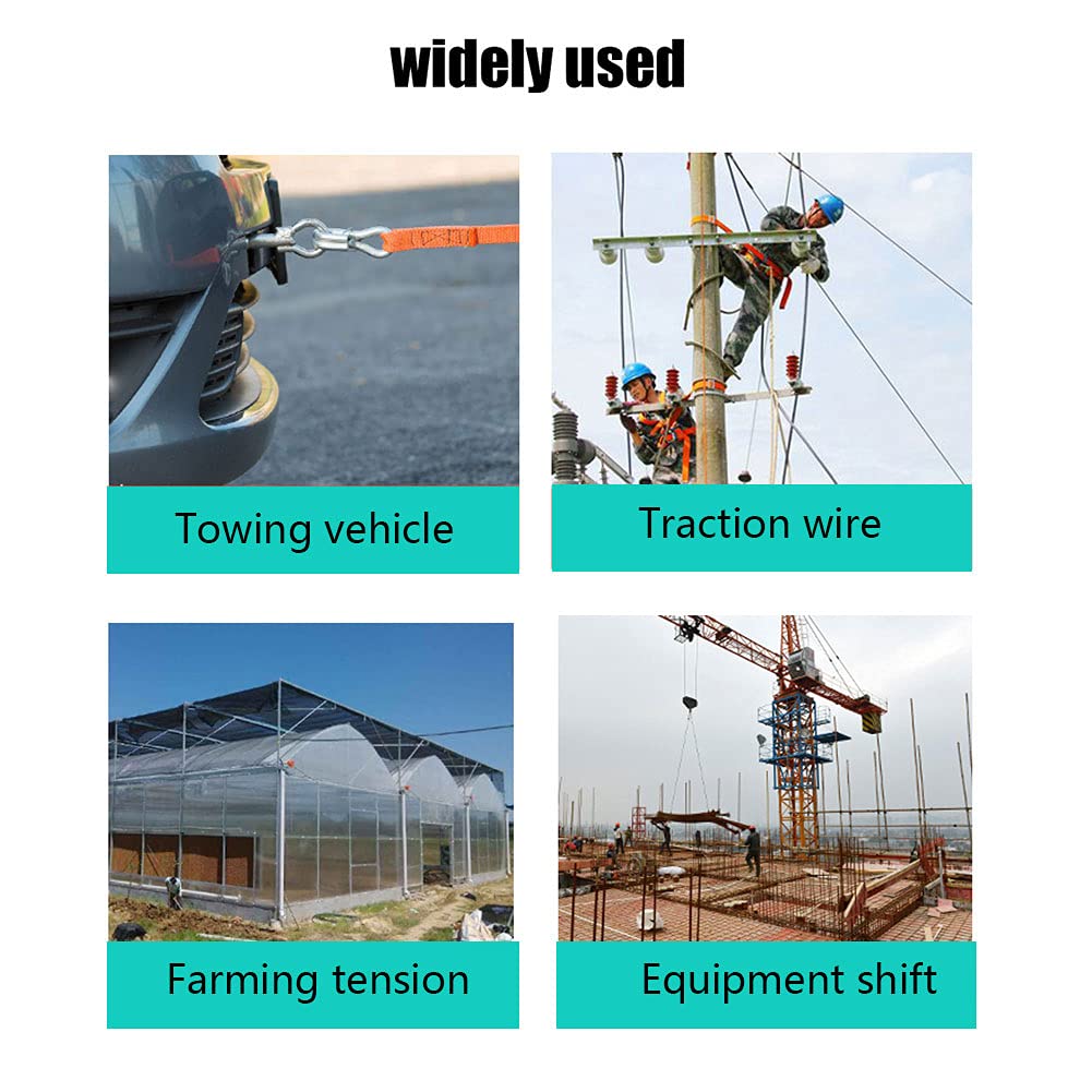 Wciągarka ręczna, wciągarka ręczna o dużym uciągu, wciągarka z dźwignią, wciągarka z przekładnią do zasilania elektrycznego i linki trakcyjnej, podwójny hak, podwójny typ przekładni, konstrukcja zapob