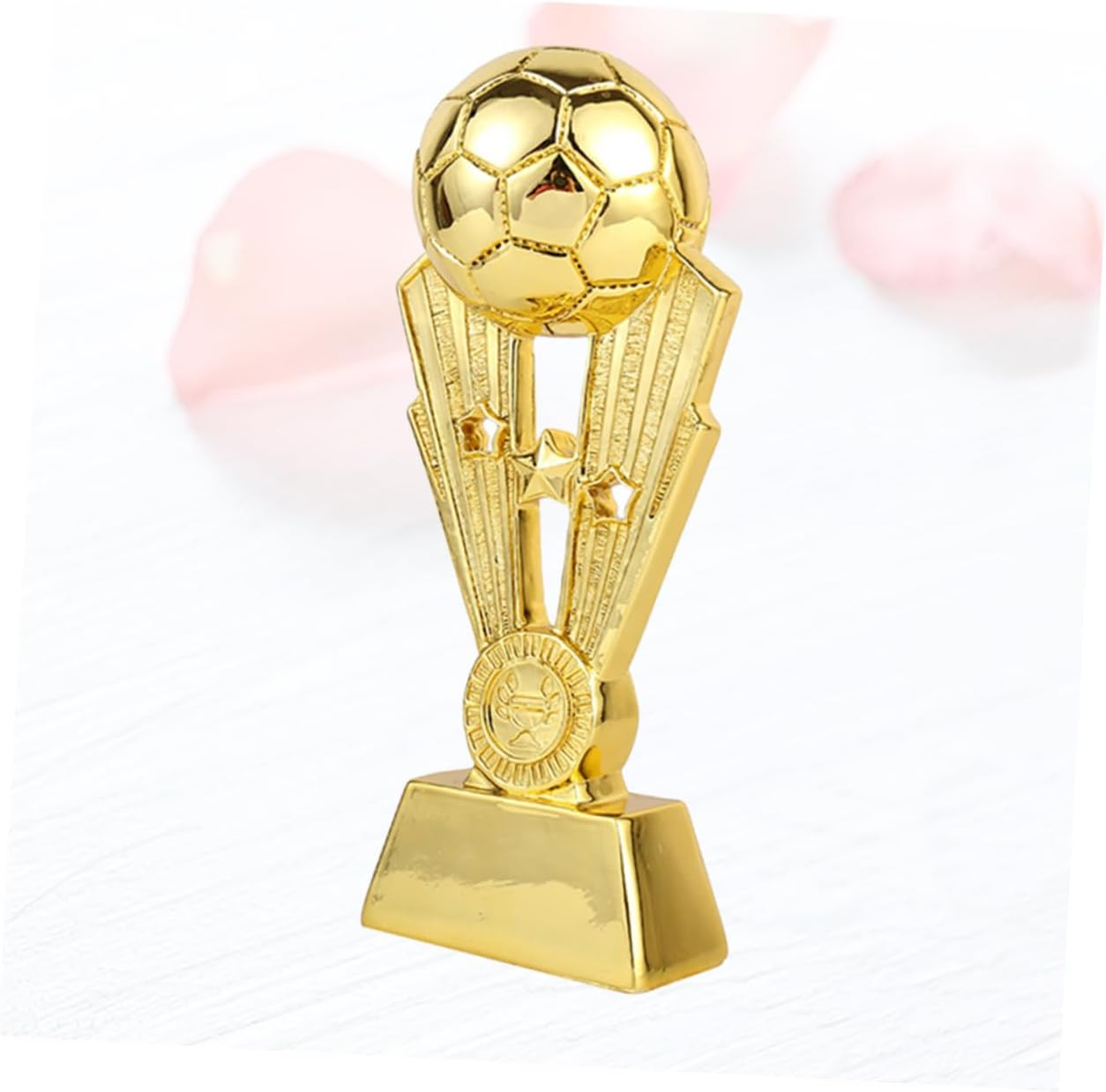 Plating Resin Football Trophy Soccer Match Team Award Toy Base for Boys and Girls School Office