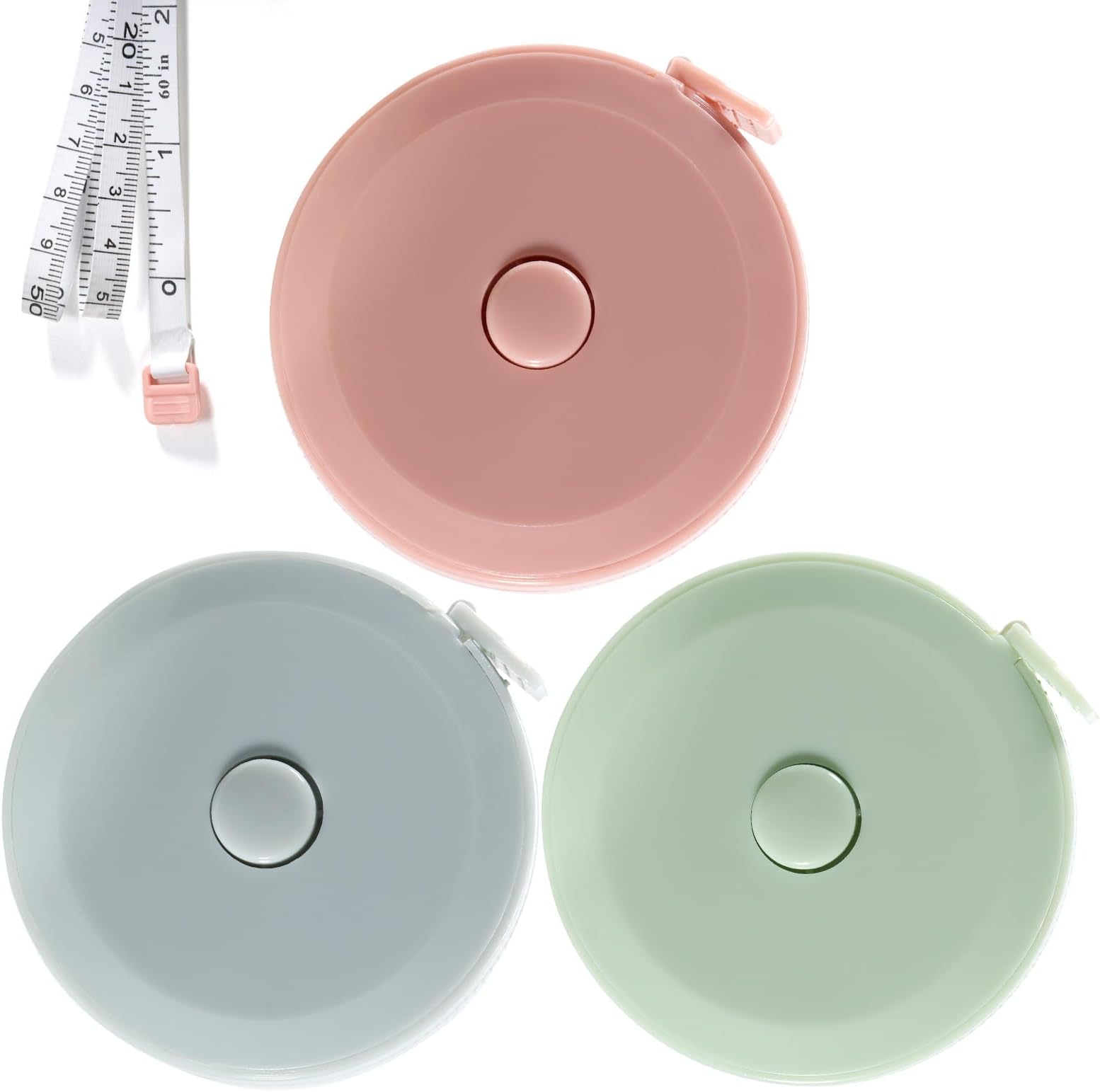 Lot De 12 Mètres Rubans De Couture Rétractables - Uniquement Métrique, Multicolore, Pratique Pour La Couture Et Le Bricolage