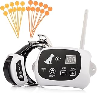 Wireless Dog Fence,2022 Electric Fence System for Stubborn Dog,Wireless Dog Boundary Containment System,Rechargeable Training Collar,Large Signal Range of 80-1640ft,Suitable for Large & Small Dogs