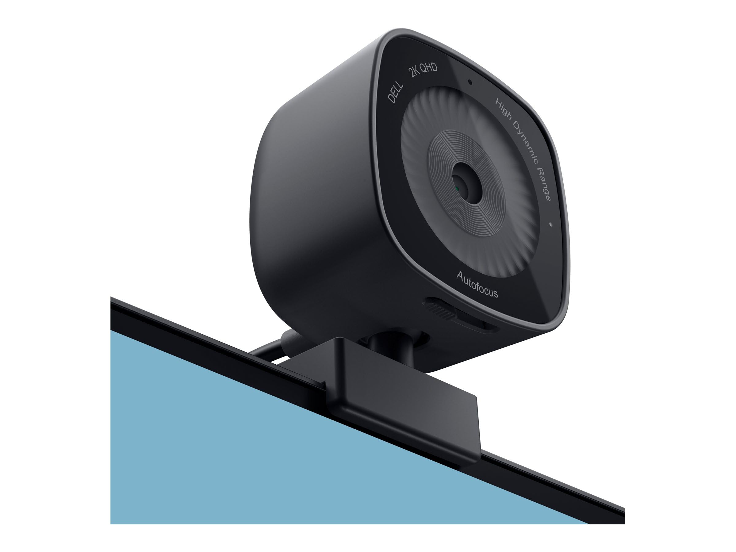 Dell WB3023 Webcam, 2K QHD, 65°/78° FOV, USB‑A, Certifiée Teams et Zoom