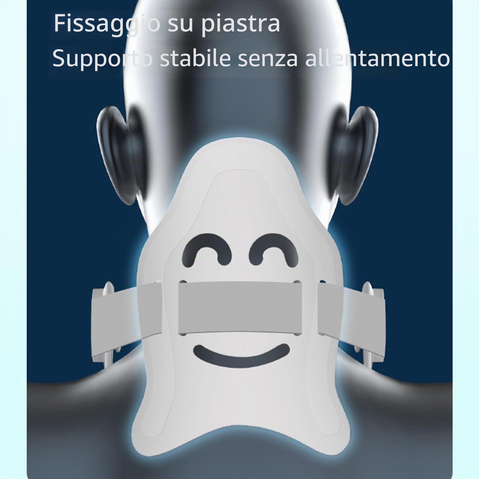 Supporto Al Collo Regolabile Braccia per Collo per Correzione della Postura Barella a Collo Regolabile a 360 Gradi con Tessuto Traspirante per gli Studenti degli Impiegati