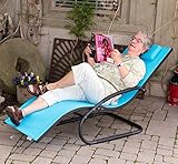 Vivere WAVELNG1-OB Sessel, Ozeanblau auf Mattgrau - 3