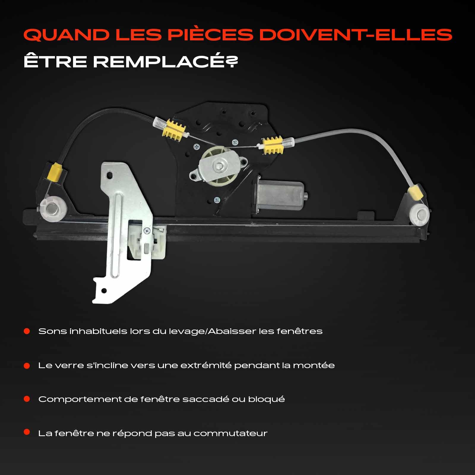 Frankberg Lève-vitre avant droit avec moteur 9222FS