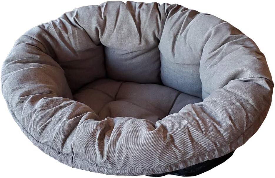 Ferplast Cushion for Dog and cat Bed Sofa' Cushion 4 Padded Spare Cover for pet Bed, Soft Cotton Washable, Adjustable with Elastic Cord, 64 x 48 x h 25 cm Grey
