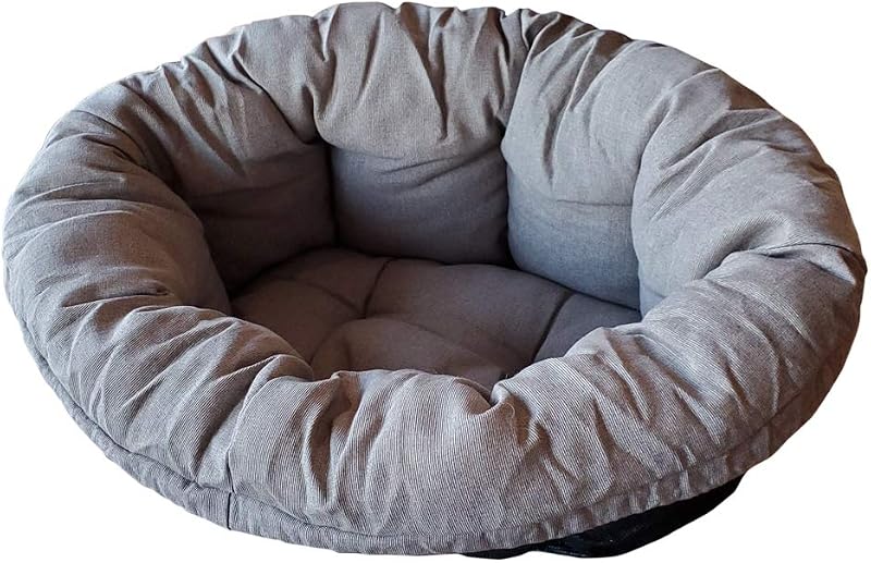 Capa Almofadada para Cama Sofà 4 e Siesta Deluxe 4 Ferplast, Algodão Lavável, Cinza, 64 x 48 x 25 cm