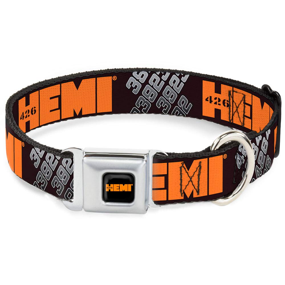 Collier pour chien Hec-hemi 426 Buckle Down noir orange 9-38cm