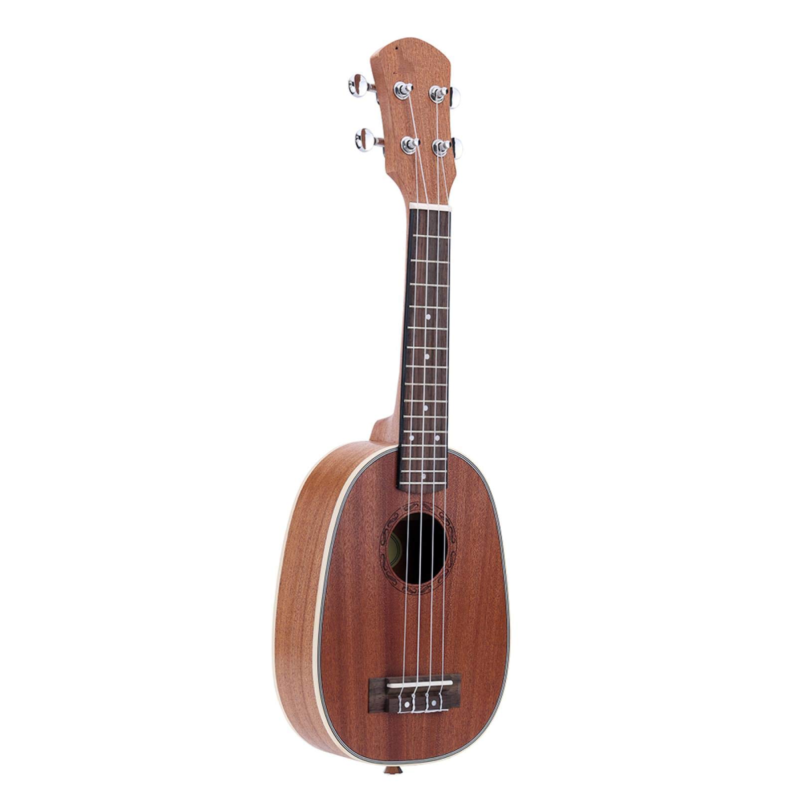 Ukulele soprano da 21 pollici, sapele, palissandro opaco, tastiera e ponte, 4 corde in nylon, per bambini principianti, 21 pollici.