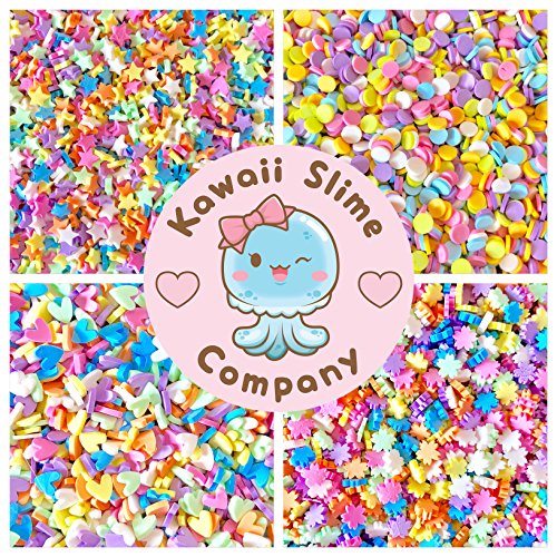 Kawaii Slime Company Pastel Sprinkle Kit for Slime - Fake Sprinkles for Slime - Decoden -Slime Supplies Kawaii Slime Company Pastel Sprinkle Kit for Slime - Fake Sprinkles for Slime - Decoden -Slime Supplies