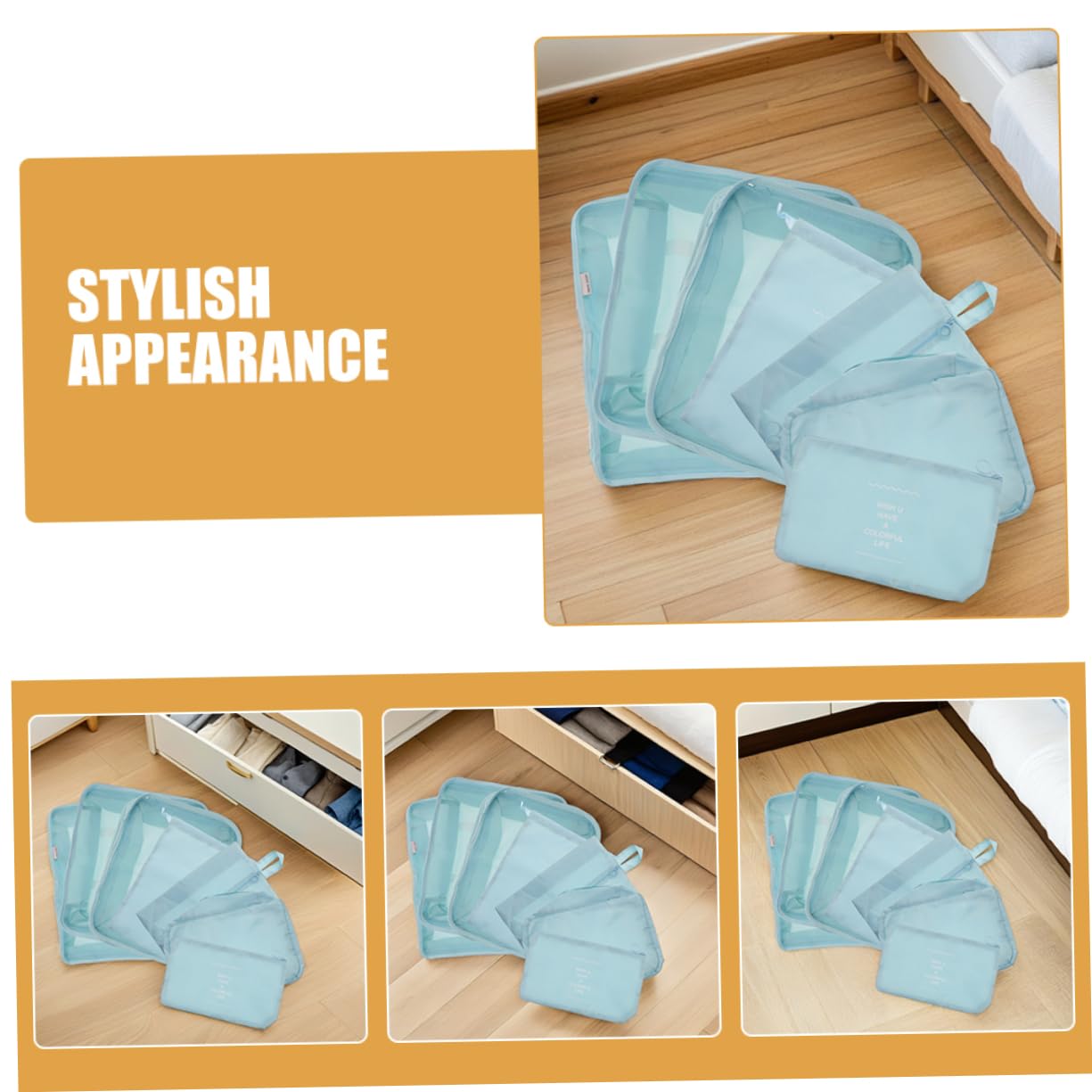 FOMIYES 14pezzi Cubi di Compressione per Imballaggio Viaggi Set Organizer per Valigia da Borsa per Biancheria Intima e Vestiti Borsa per Riporre Scarpe Organizzatori da Viaggio