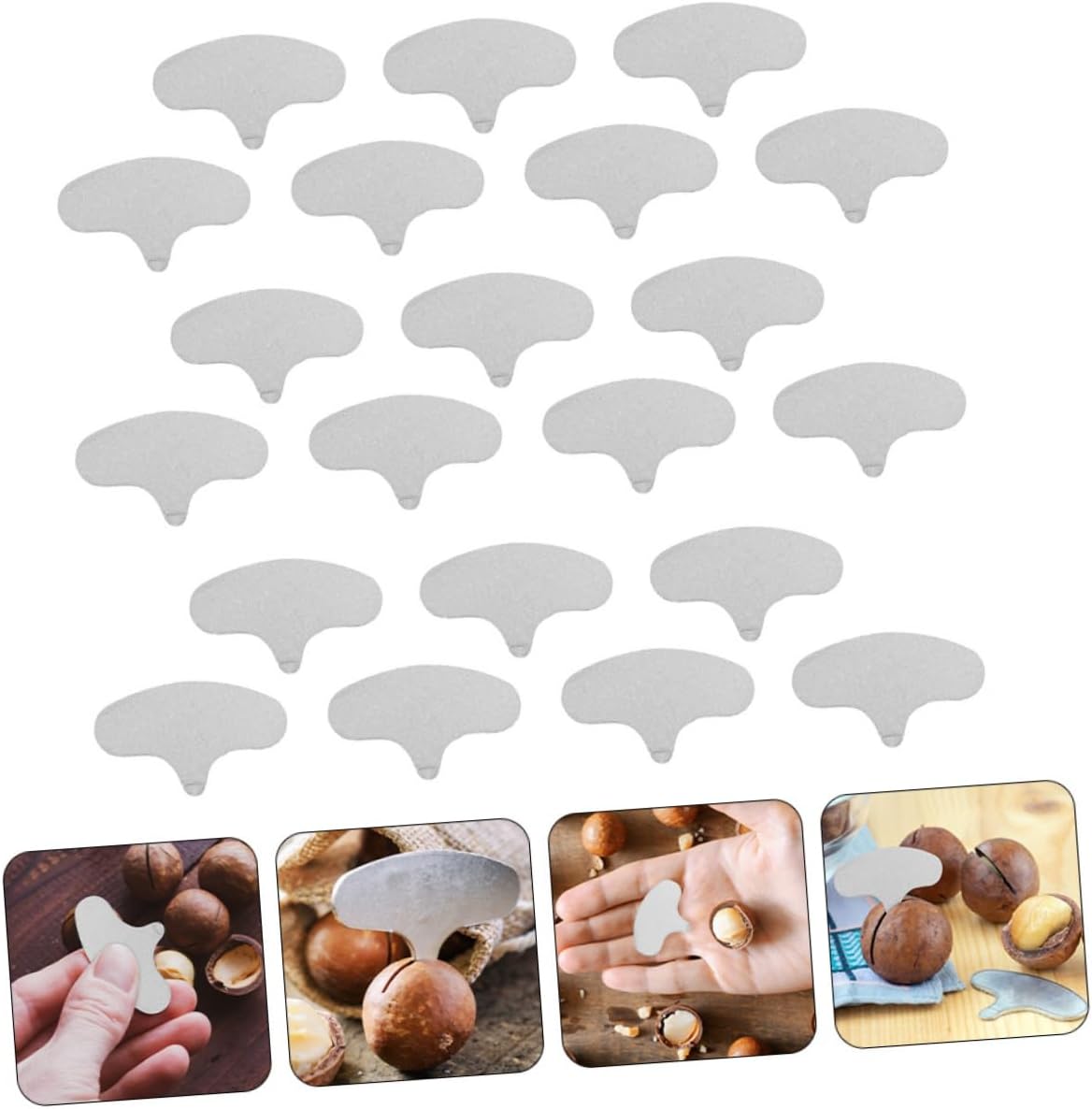 COLLBATH 100pcs Metal Nut Sheller Walnut Nut Cracker Cracker Cover Portable Sheller Dried Fruit Opener Pecan Shell Opener