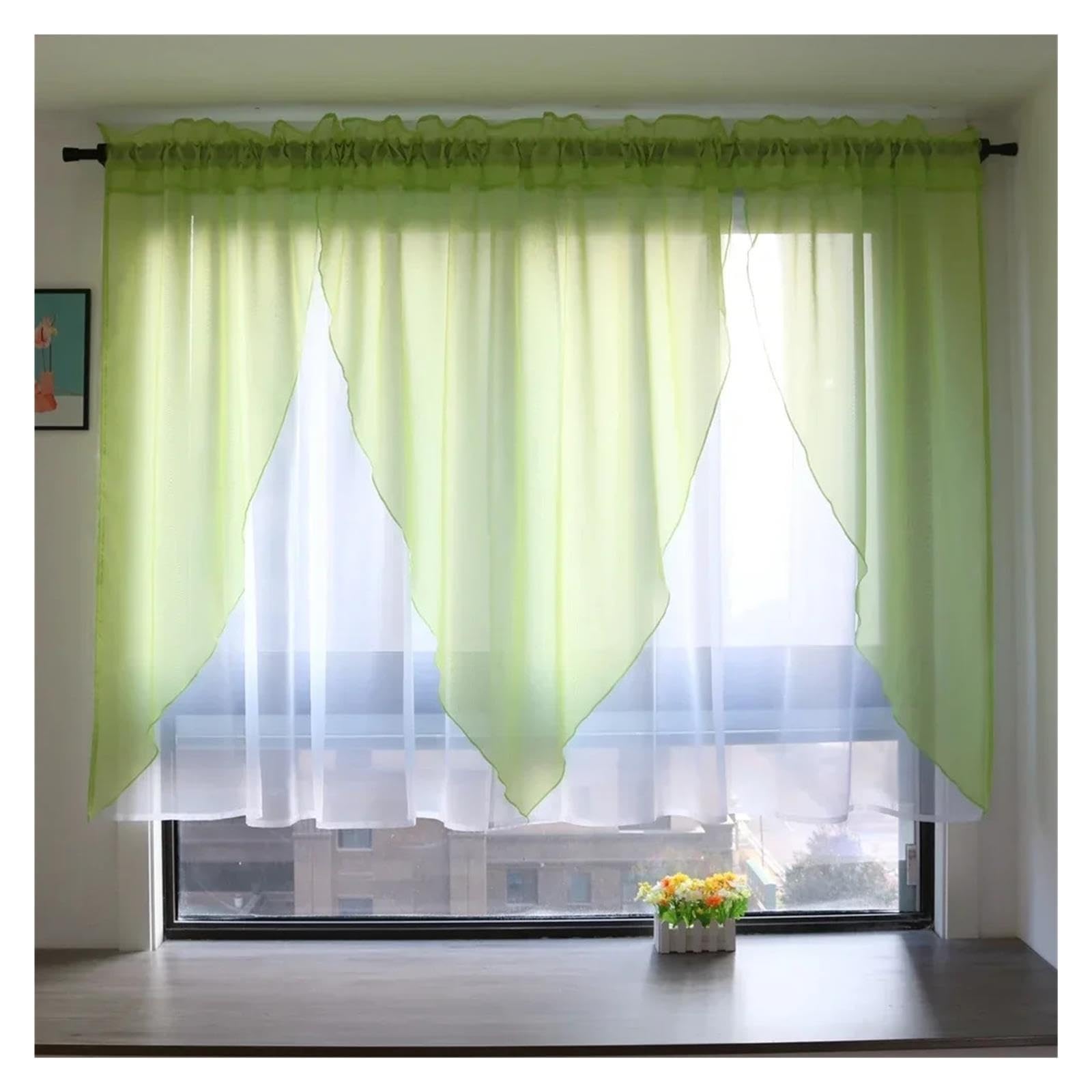 Rideau de Chambre à Coucher Balcon Salon Voile Solide