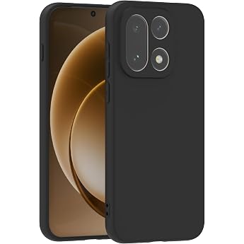 Case for OnePlus 15 5G Ultra Thin Soft TPU Silicone Mobile Phone Case Soft Matte Camera Protection Protective Case + Full Body Protection Shockproof Anti-Scratch Black