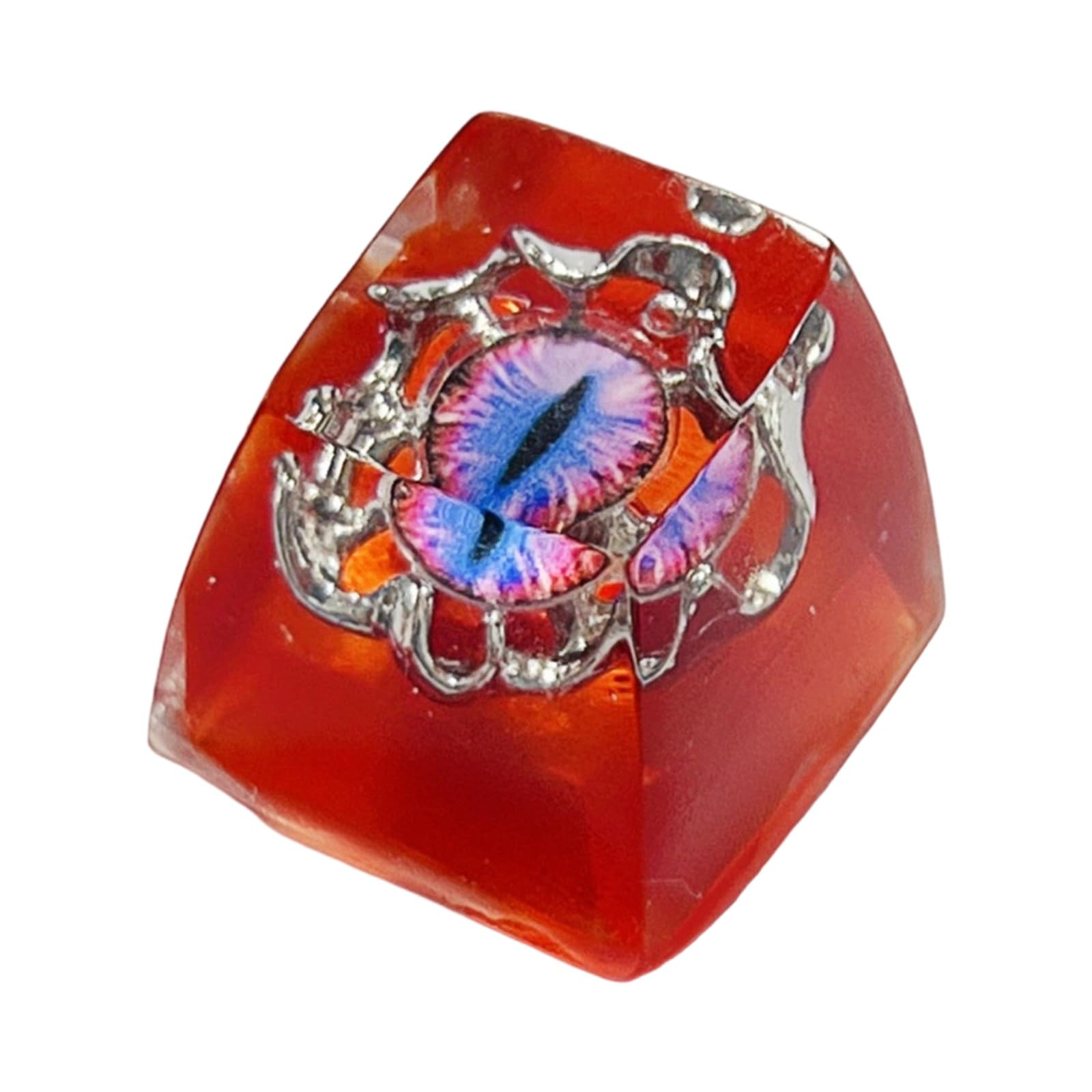 Maxtonser Resin Mechanical Keypad Keycap Cartoon Eye Pattern Height Translucent Keycap for Mechanical Accessories