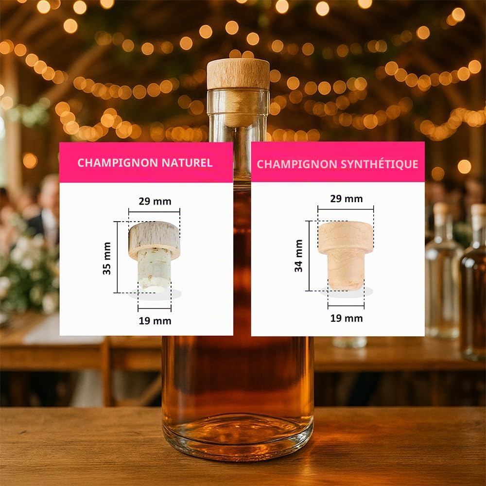 Bouteilles à remplir 700ml - Bouteilles à liqueur à remplir Bouteille en verre - Bouteille en verre Bouchon à vis 40x