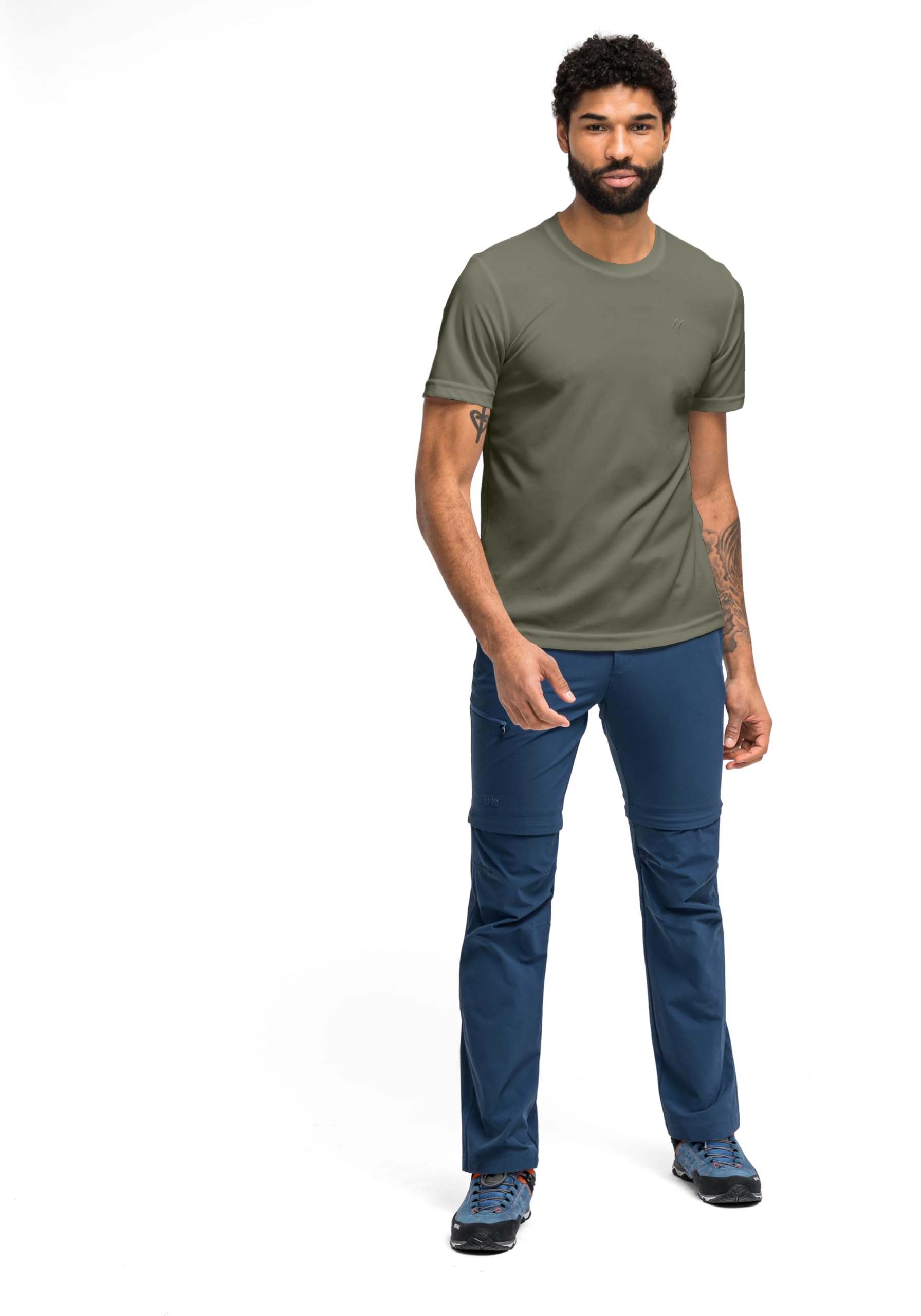 Maier Sports Walter, Herren T-Shirt, Funktionsshirt mit Rundhals