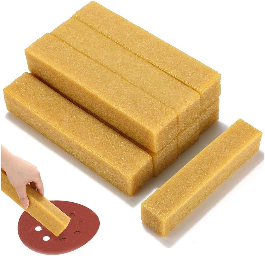 8Pack 8-1/2"Abrasive Cleaning Stick for Sanding Belts & Discs Natural Rubber Eraser Cleaner Block Woodworking Shop Tools