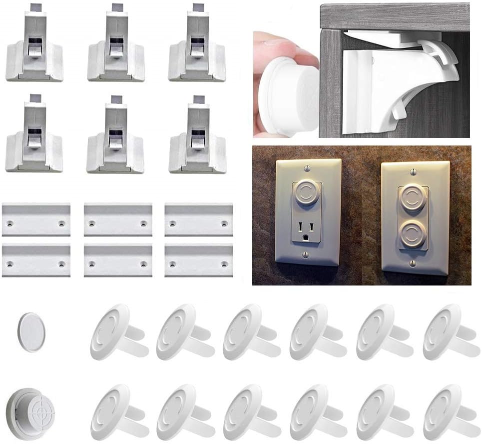 Baby Proofing Locks Child Safety Set 6 Locks with Key
