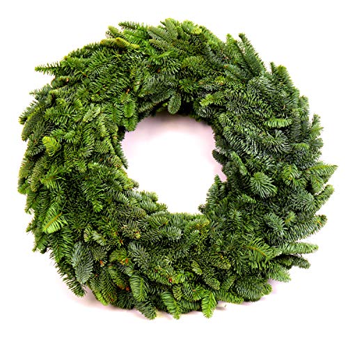 Adventskranz frisch Ø 60 cm Zweige Nobilistanne echte Tannen ohne...