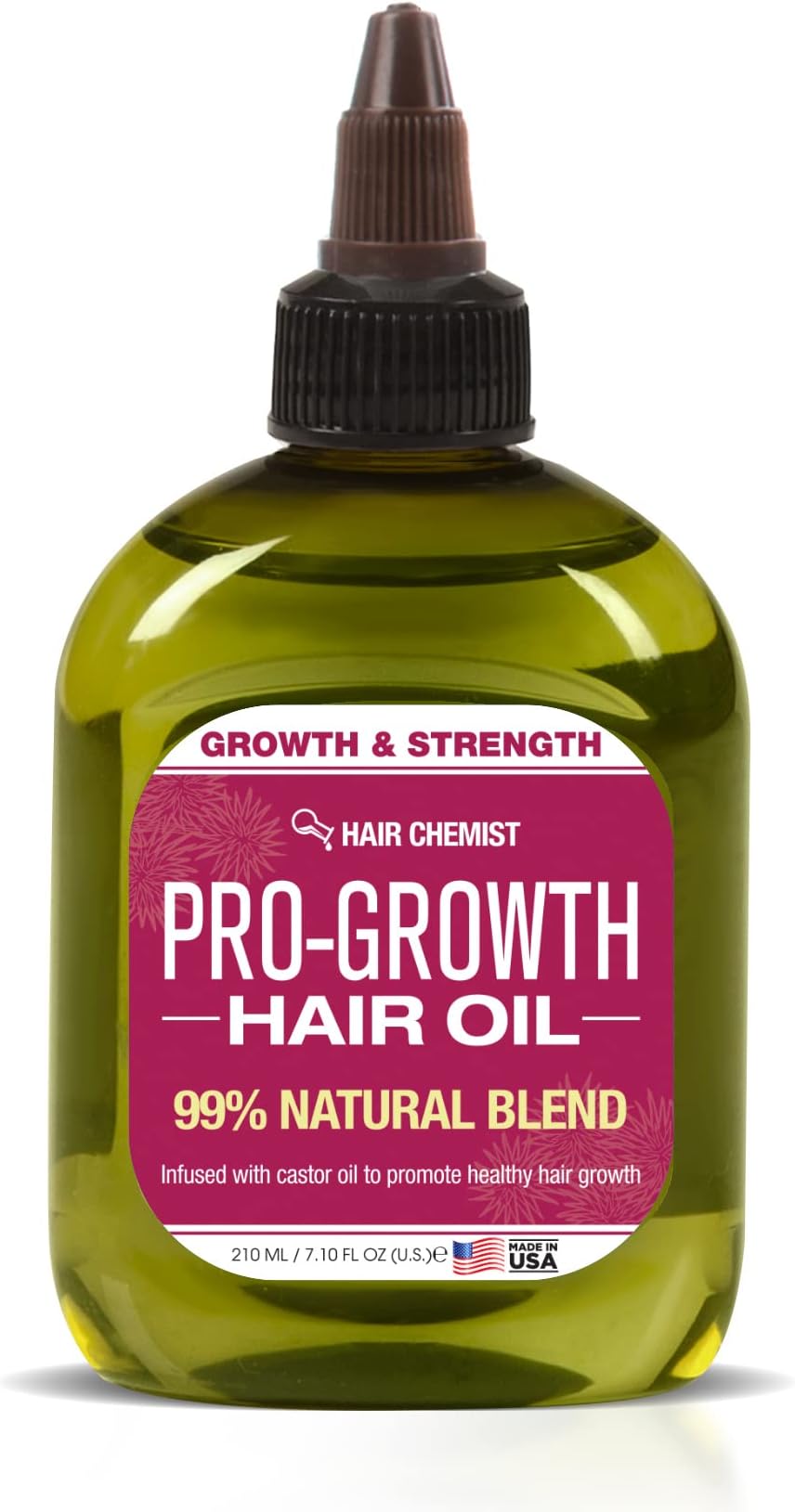 Hair Chemist Caffeine and Castor Faster Growth Hair Oil 7.1 oz. Hair Oil For