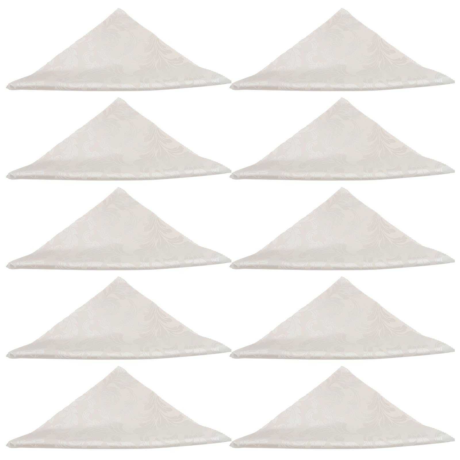 Servilletas elegantes de poliéster color beige con acabado profesional para hoteles
