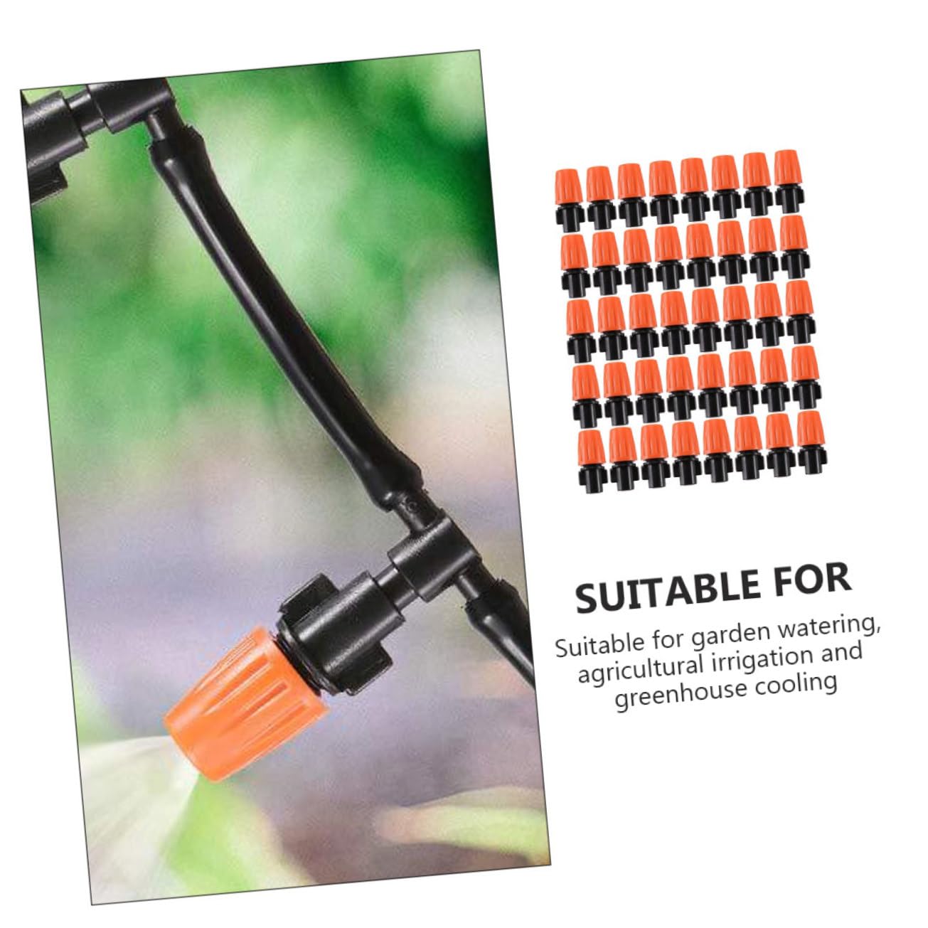 Gatuida 5 Set Ugelli Nebulizzatori Per Irrigazione Ugelli Sprinkler Regolabili Per Raffreddamento E Irrigazione Compatibili Con Sistemi 40 Pezzi*5