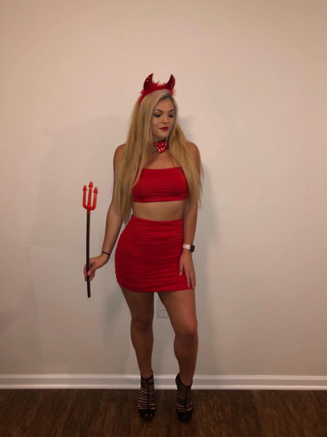 BEAGIMEG Women's Ruched Cami Crop Top Bodycon Skirt 2 Piece Outfits Dress - Image 9