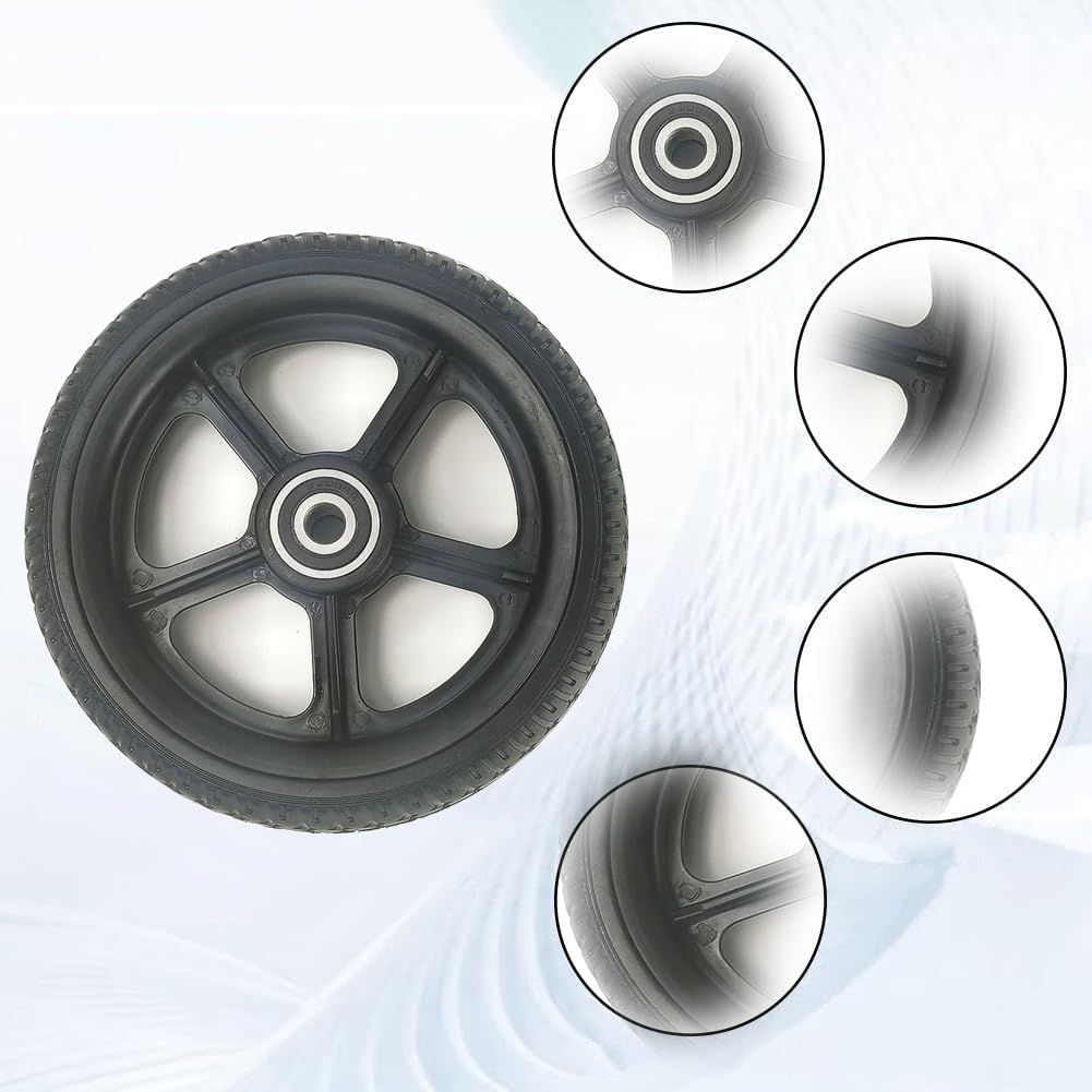 Ruedas Delanteras De Goma Maciza De 6,5 Pulgadas, Ruedas De Repuesto For Silla De Ruedas Eléctrica Y Manual.