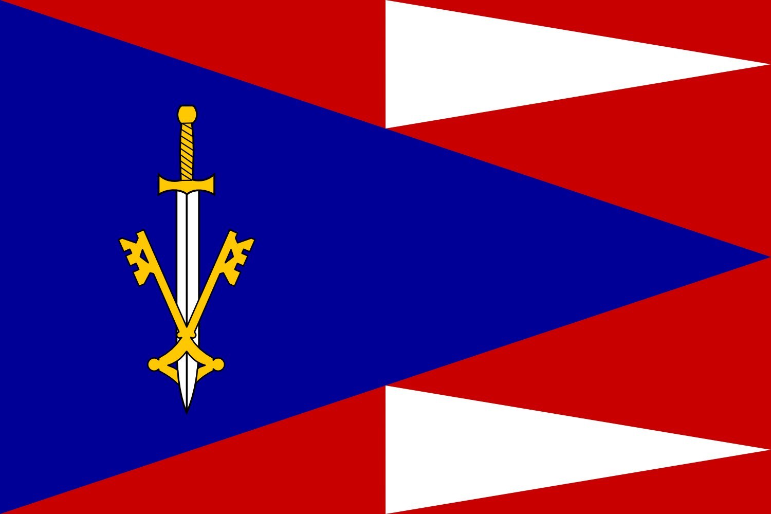 Drapeau de Lubník CZ grand modèle résistant aux déchirures du vent