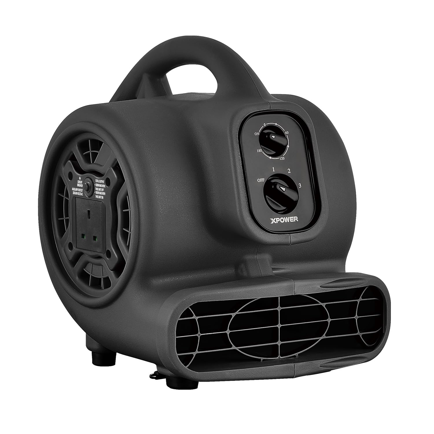 XPower P-230AT Mini Mighty Centrifugal Air Mover Carpet Dryer Floor Fan Blower Stackable Daisy Chain for Water Damage Restoration Janitorial Plumbing Home Use โ image 1