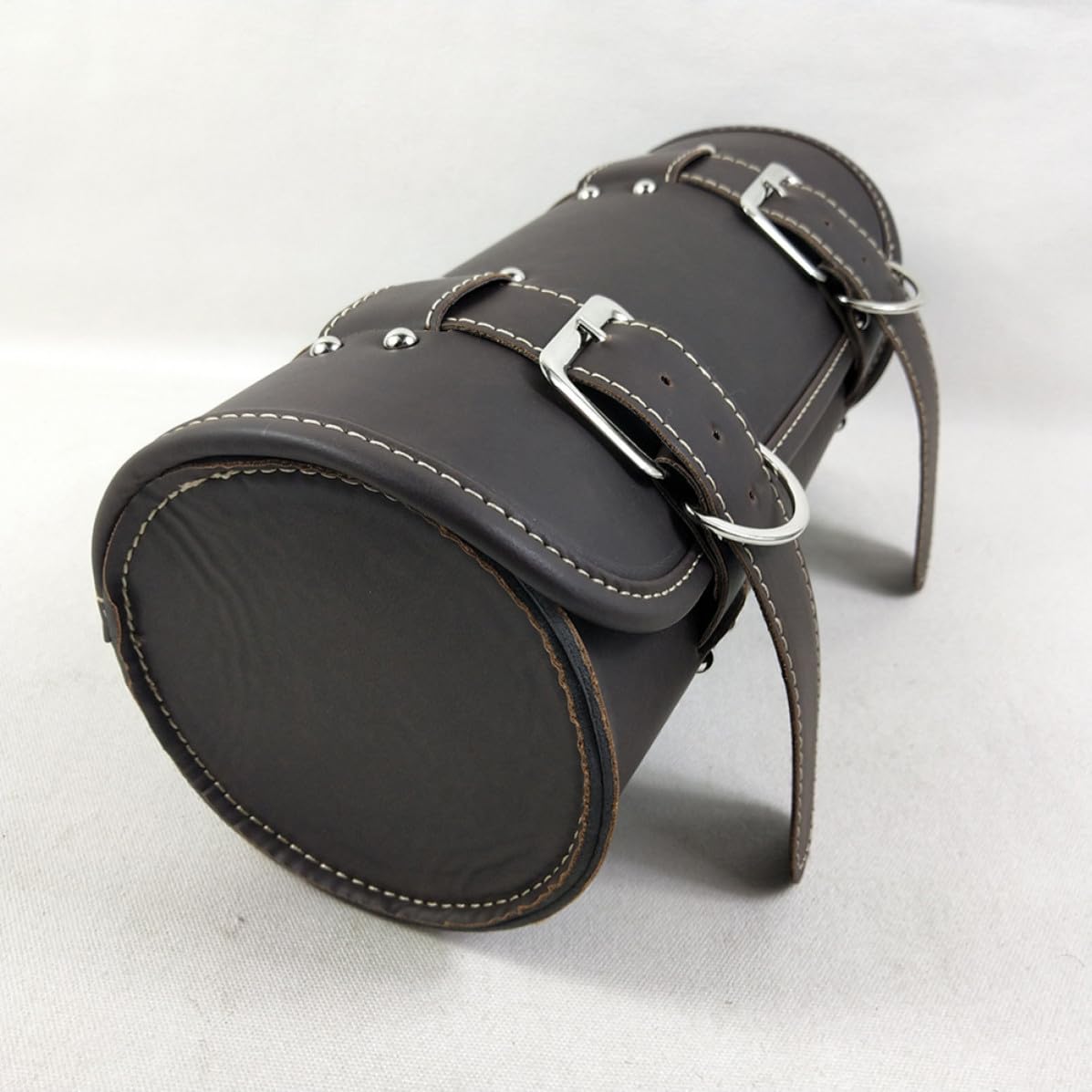 Luxshiny Sacoche Moto Vintage en Cuir PU, Sacoche de Réservoir Pratique et Résistante, Balades Rangement D'outils Essentiels
