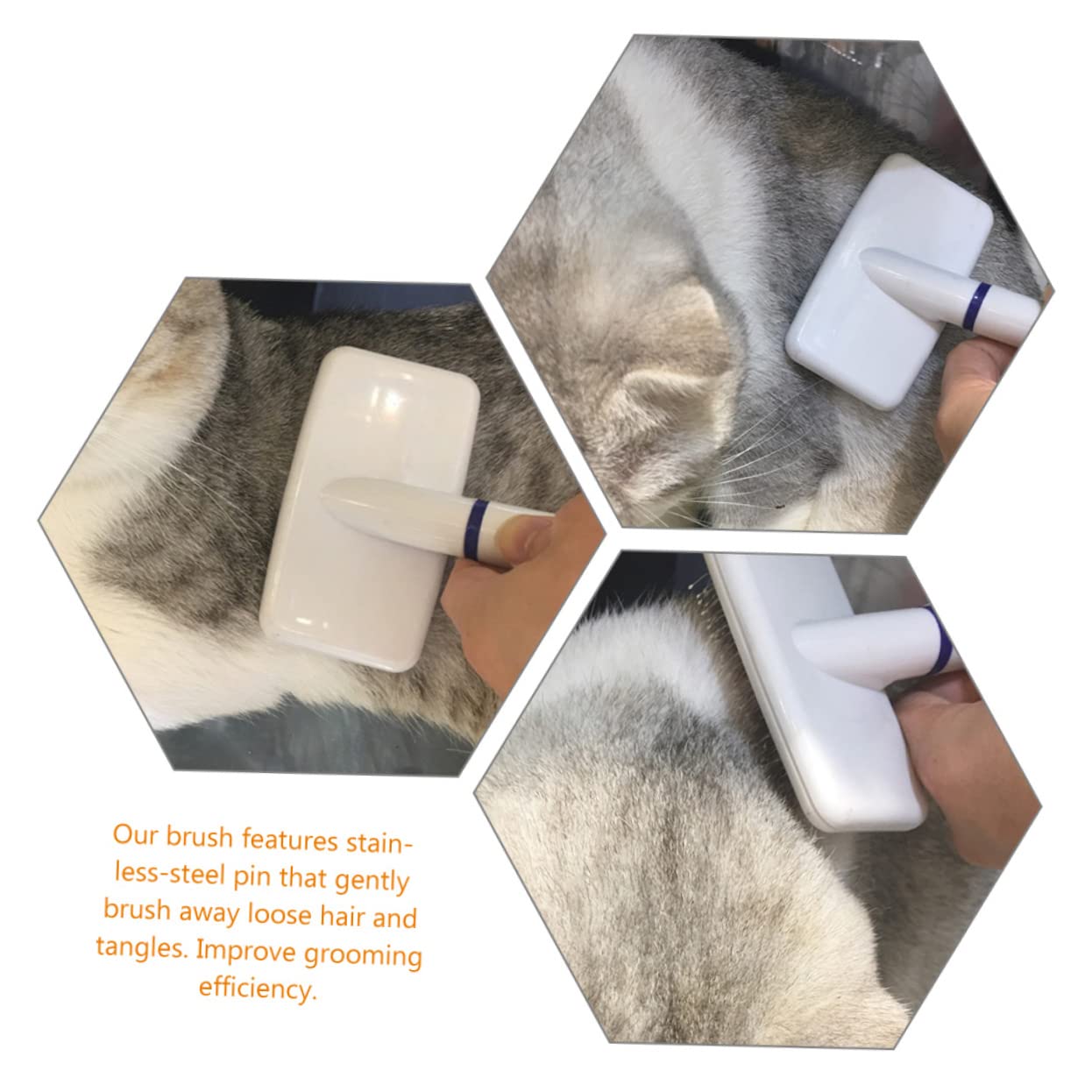 BESPORTBLE Brosse et Peigne pour Chien Anti-mue Toilettage Démêle Poils Morts et Nœuds et Simple