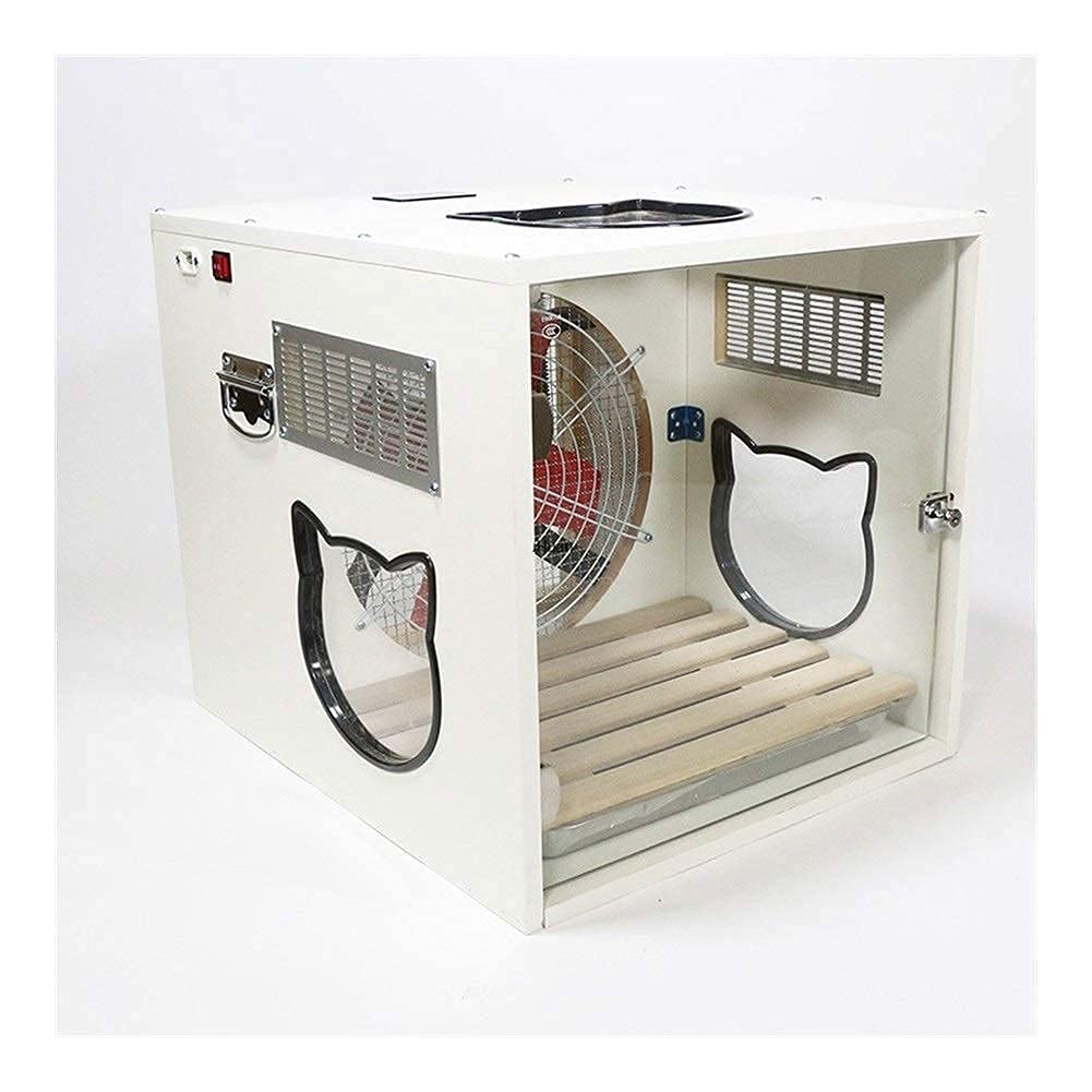 Secador de Pelo automático para Mascotas, secador de Pelo, secador de Pelo para Perros y Gatos, secador de Pelo silencioso para baño, secador de Pelo Profesional (Blanco)