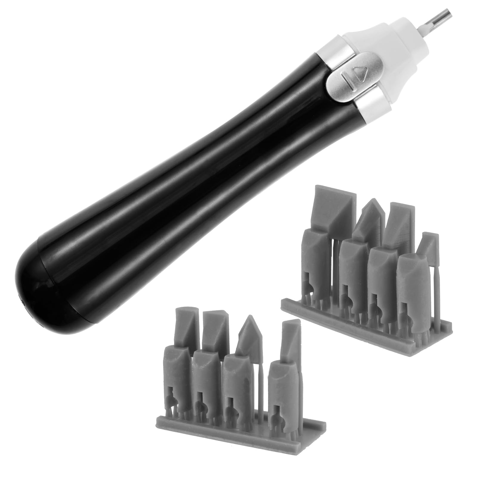 Foppla Electric Reciprocating Sander 2 Gear Speed Mini Grinding Pen Portable Small Electric Sander Multipurpose Small Grinding Tool for Remove Paint Roughness Feather Edging Primer/Metal Sanding