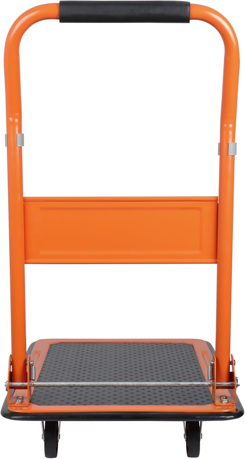 BLACK+DECKER BXWT-H303 Platform Trolley in its folded state, top view