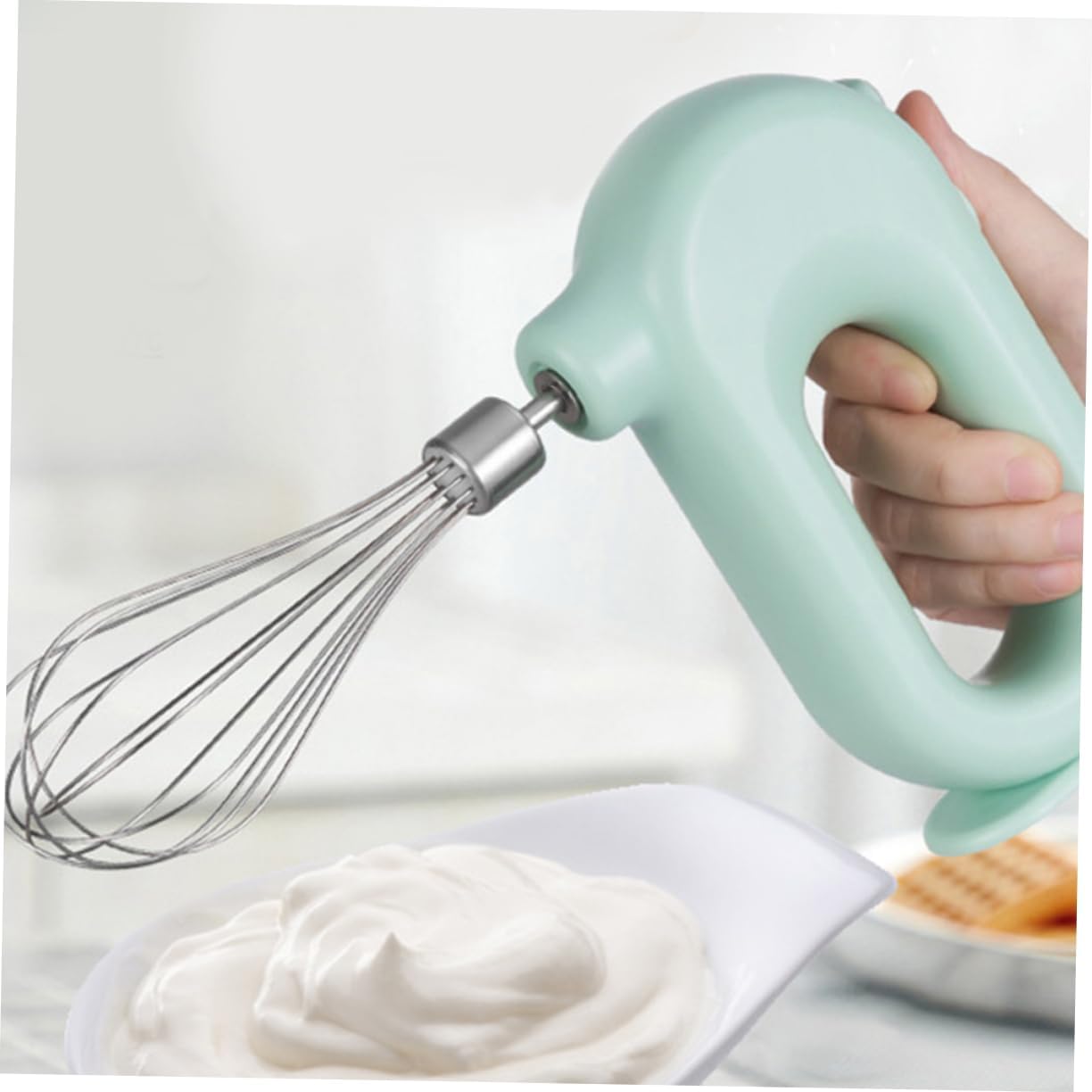 Ciieeo 1set Electric Cream Mixer Handheld Whisking Machine Multi-speed Electric Beater for Baking Whipping Eggs and Cream Ergonomic Design Low Noise Easy One-handed Operation