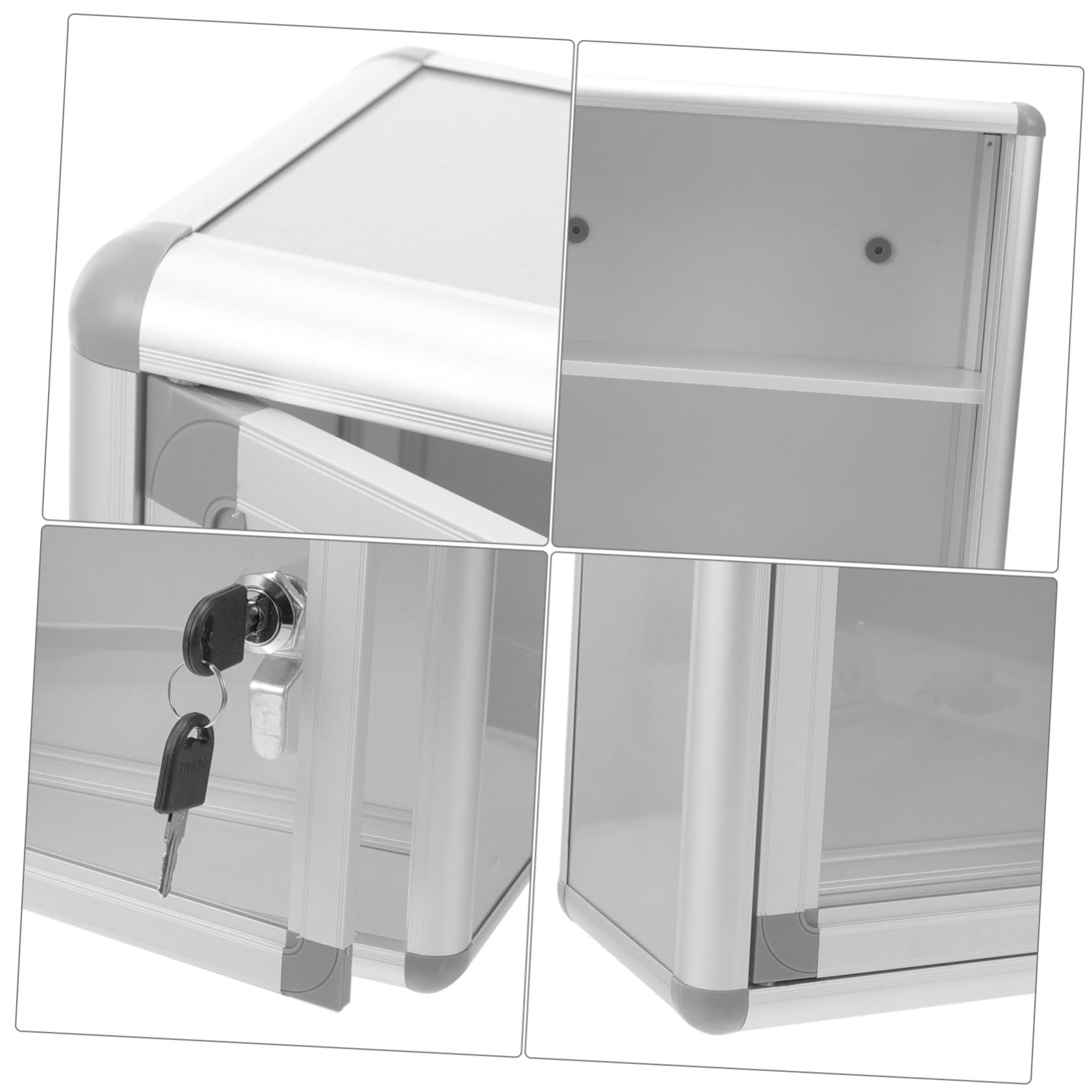 Botiquín de Pared para Guardar Medicamentos y Objetos de Valor Cerradura de Aleación de Aluminio, Diseño Seguro y Multiusos en Oficina o Coche