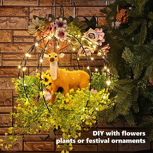 Battery Operated Christmas Lights 12 Inch Hanging Ball Lights Tree