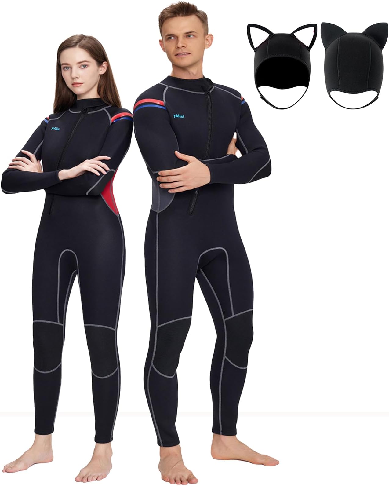 Wetsuit for Men and Women, Personalized Custom Name 3mm Wet Suits, in Cold Water for Swimming Surfing Diving