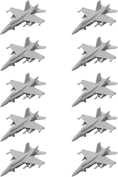 10PCS DIY Model F-18C Multipurpose Fighter Jet 3D Printing Escort Aircraft Military Model Naval Airplane Mould DIY Scene Assembly Mould1/700 24.5mm