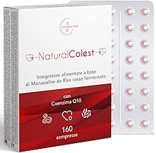 NaturalColest Fermented Red Rice 160 Tablets | Over 5 Months Supply | With Coenzyme Q10 | 2.9mg Monacolin | Gluten Free | Made in Italy