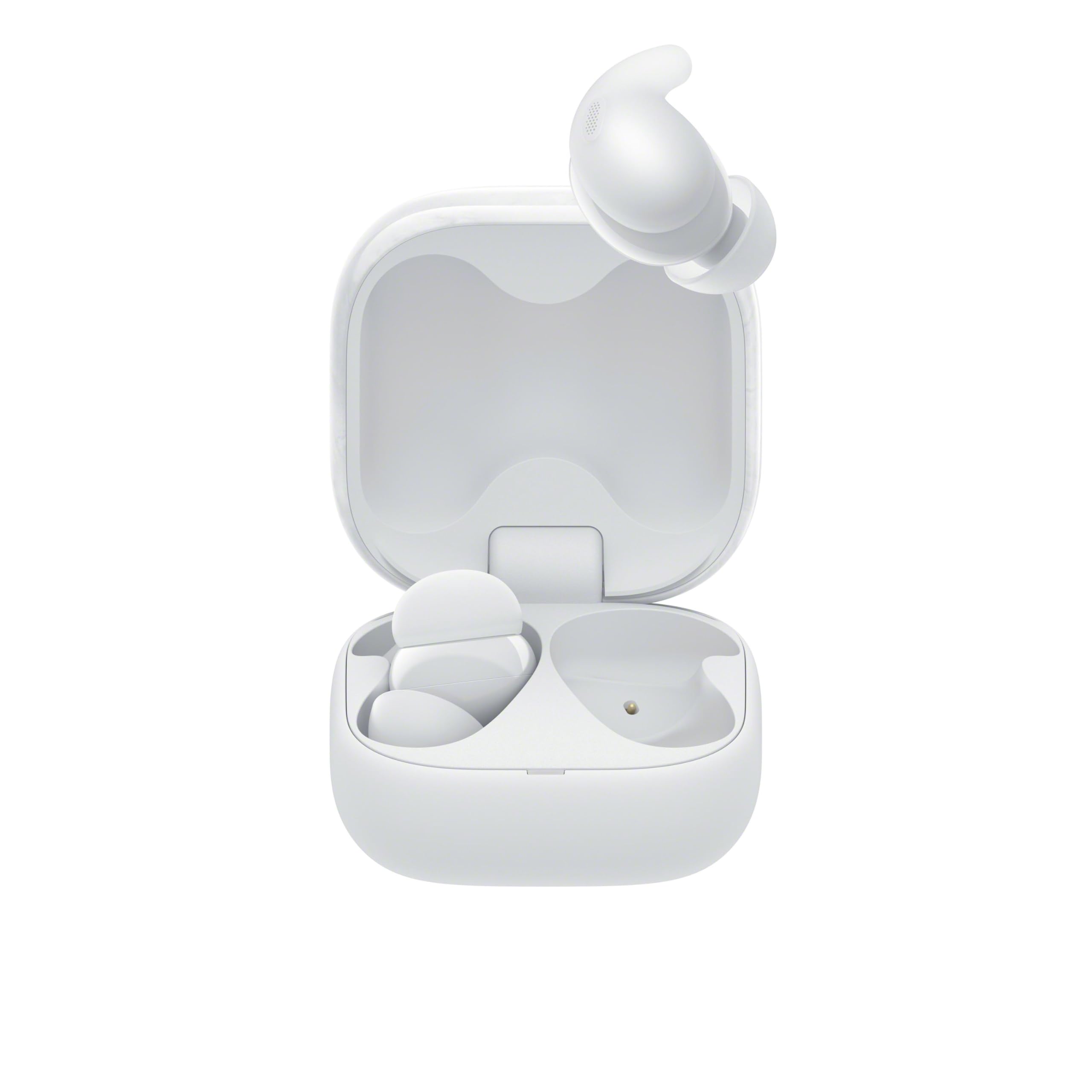 Sony LinkBuds Fit - Cuffie True Wireless Bluetooth con Noise Cancelling - Comfort a lungo, IPX4, High-Res Audio, modalità Ambient Sound, batteria fino a 21 ore, Multipoint, iOS e Android - White