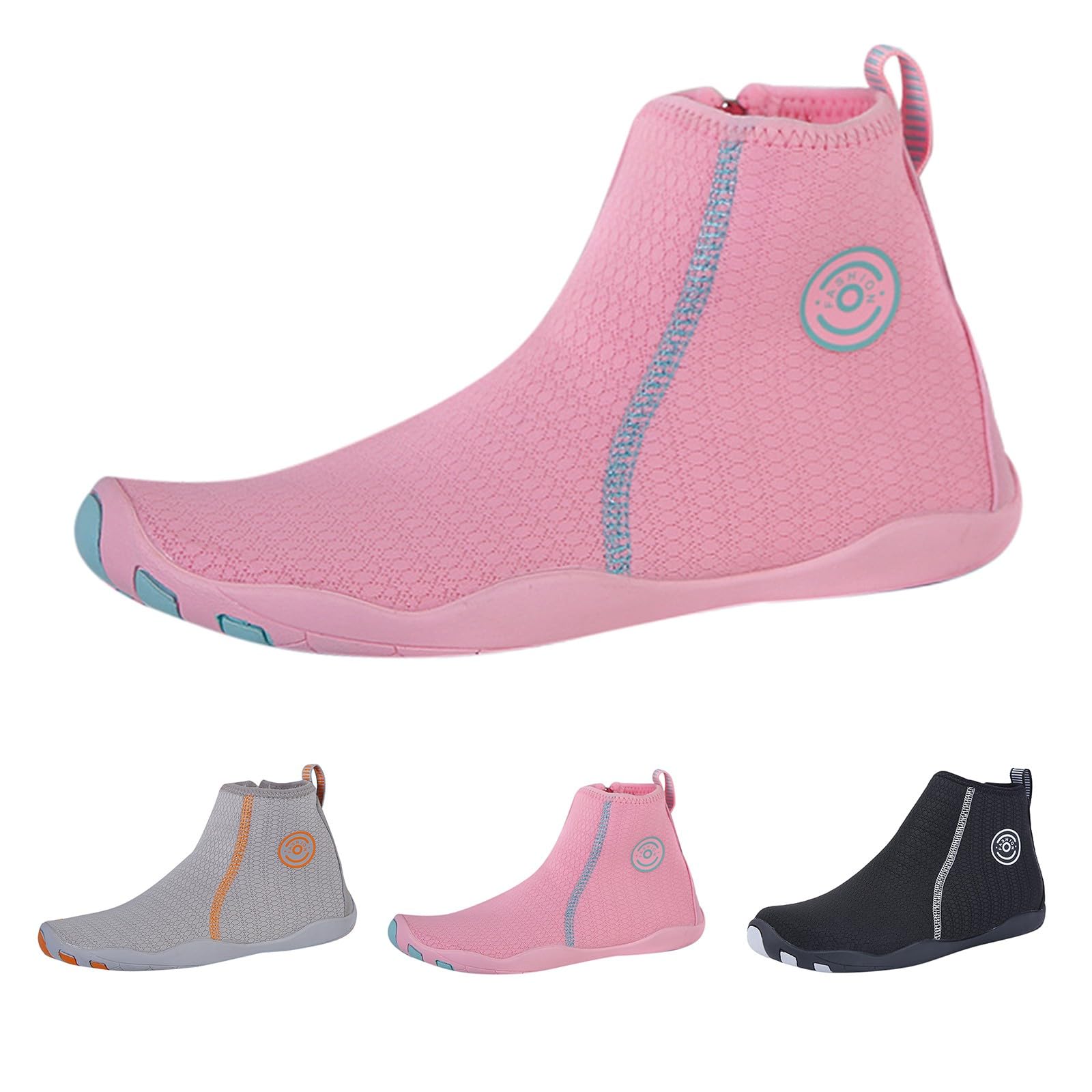 Leichte Wasserschuhe für Herren, atmungsaktiv, schnelltrocknend, Aqua-Socken für Strand, Schwimmen, Schnorcheln, Surfen, Yoga, athletisch, Barfuß, Wassertrainer, rose, 39 1/3 EU